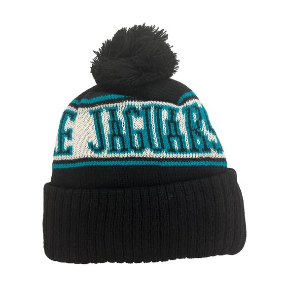 New Era Jacksonville Jaguars NFL Removeable Pom Knit Beanie One Size Football - Picture 2 of 7